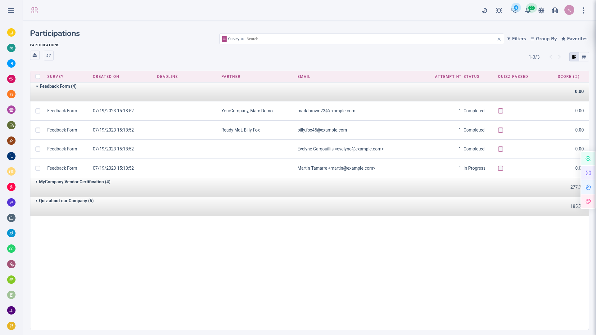 Extra View •  Grouped List View