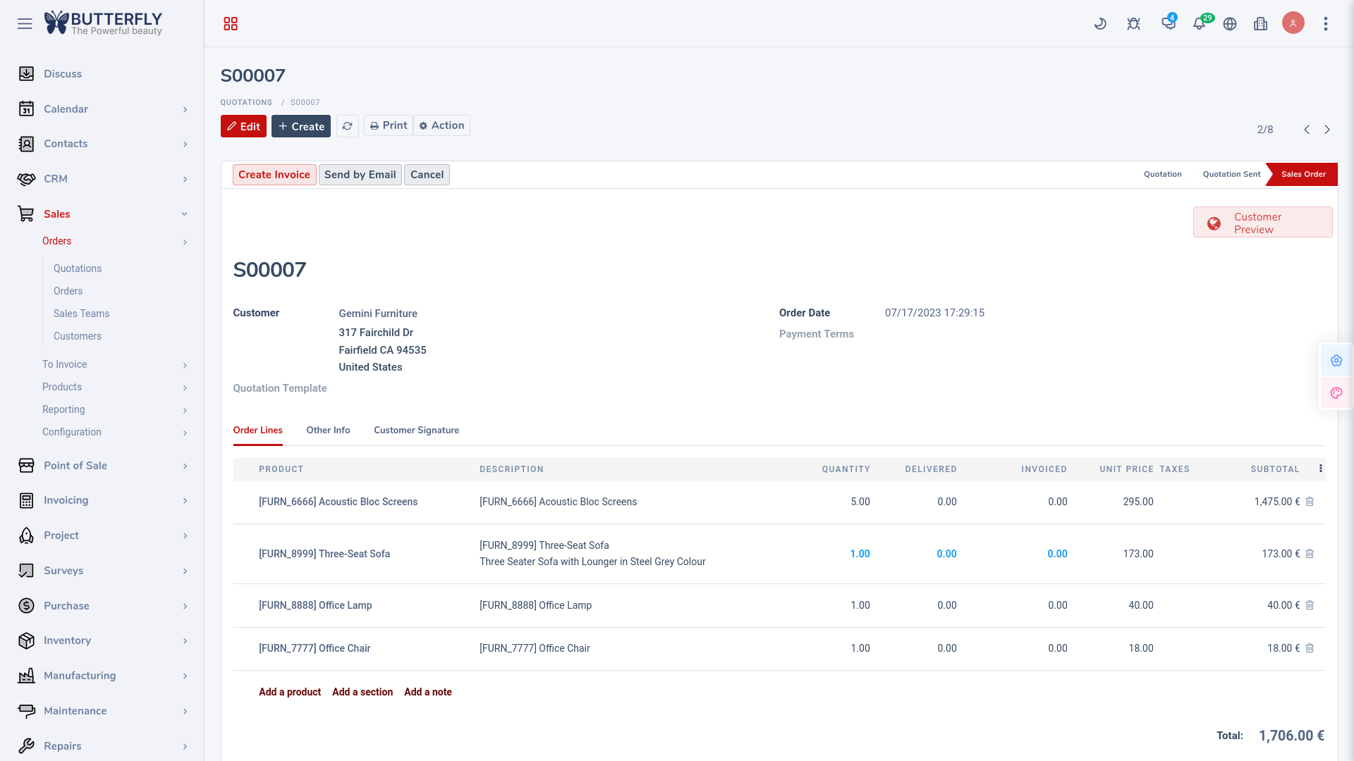 Form View •  Read mode 02